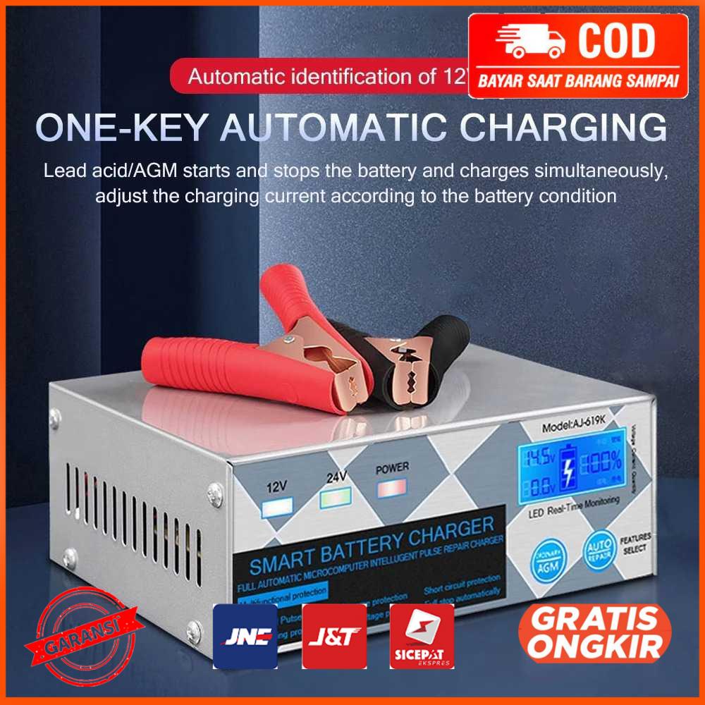 Charger Aki Mobil Lead Acid 260W 12V 24V 6 400Ah