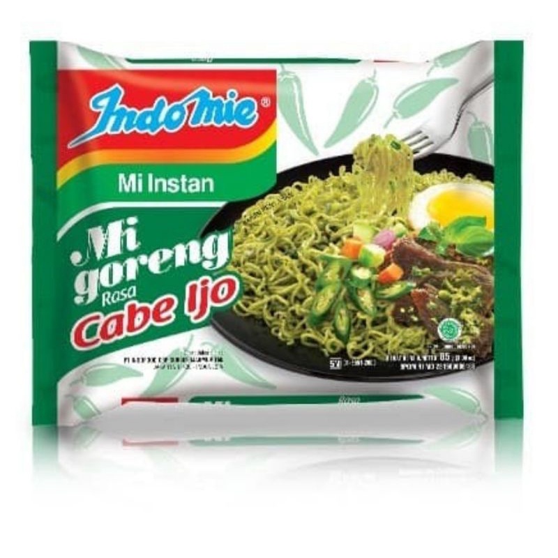 

indomie goreng rasa cabe ijo