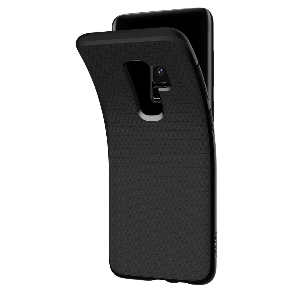 Case Samsung Galaxy S9 Plus Spigen Liquid Air Matte Black Softcase Casing