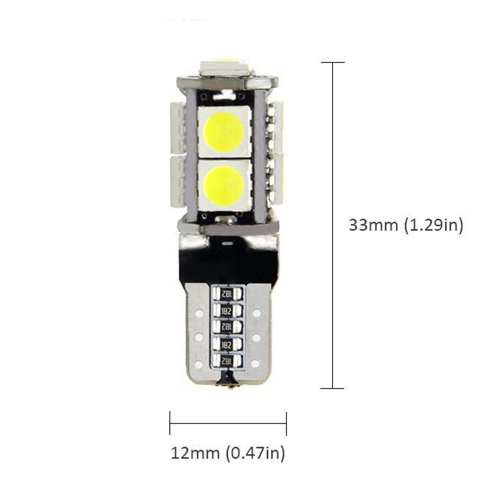 Populer 2Pcs Lampu Plat Lisensi Putih 2Pcs 12V LED 50509smd Dome Map