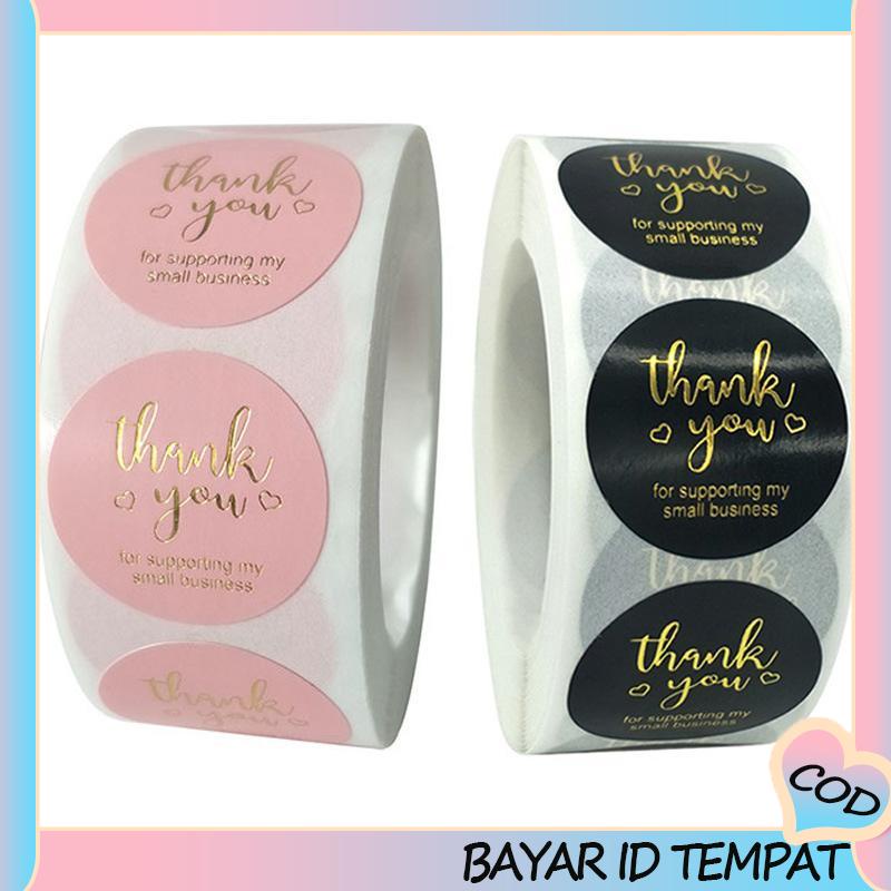 COD❤️ Roll Pink Bronzing Pernikahan Cabang Zaitun Perdamaian Terima Kasih Hadiah Tag Stiker-A.one