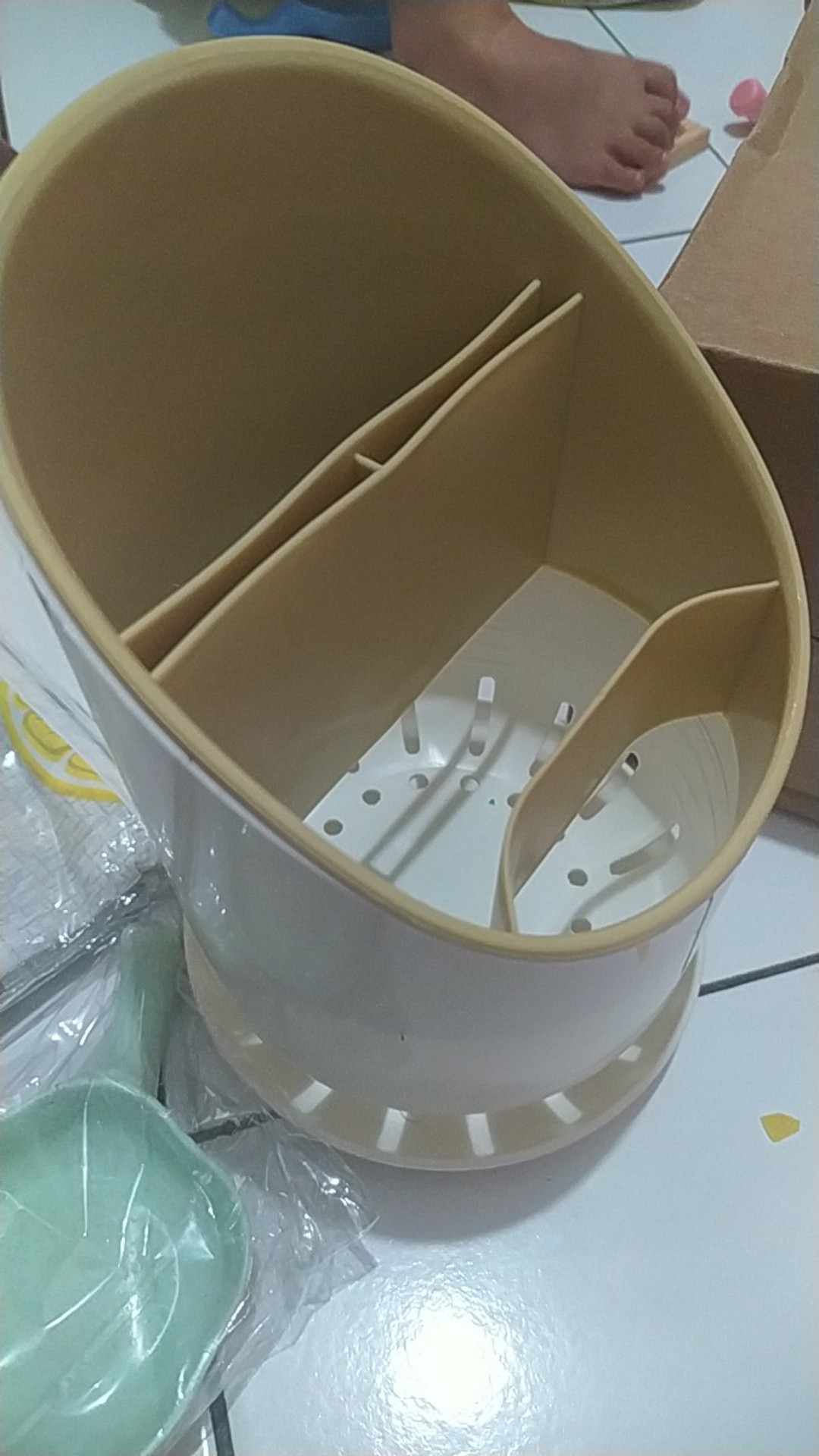 Tempat Sendok Garpu Sumpit Wadah Pisau Rak Tirisan Perlengkapan Dapur