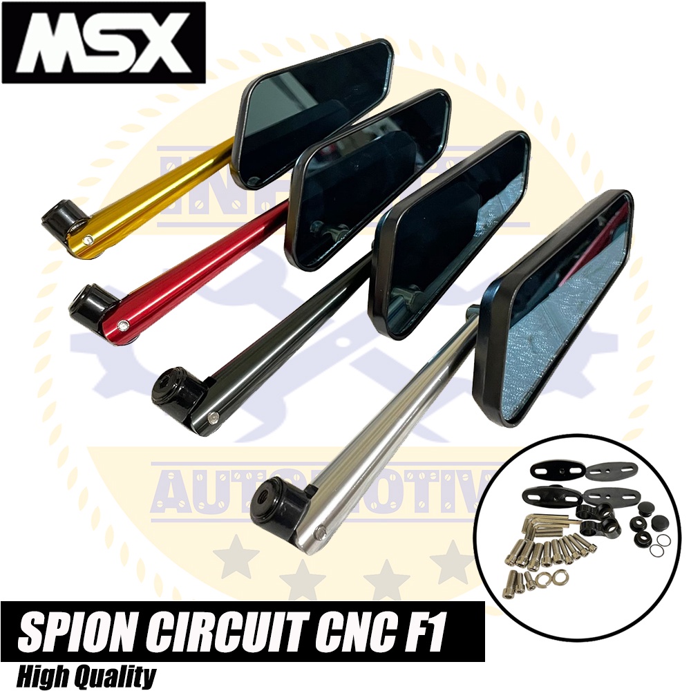 Kaca Spion circuit sircuit cnc mirror blue kaca biru Nmax Aerox Pcx Vario Ninja cbr r15 dll 3188-3
