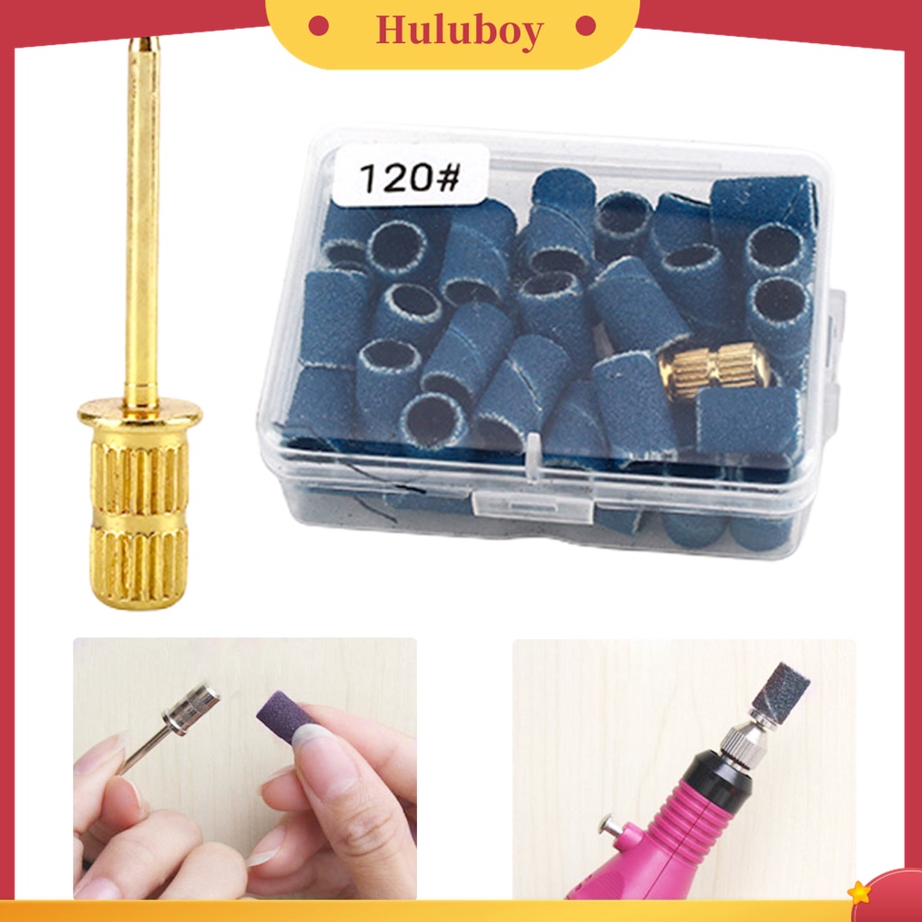 Huluboy Huluboy♡ 1 Set Cincin Bor Pengamplasan Kuku Tahan Lama Untuk Manicure