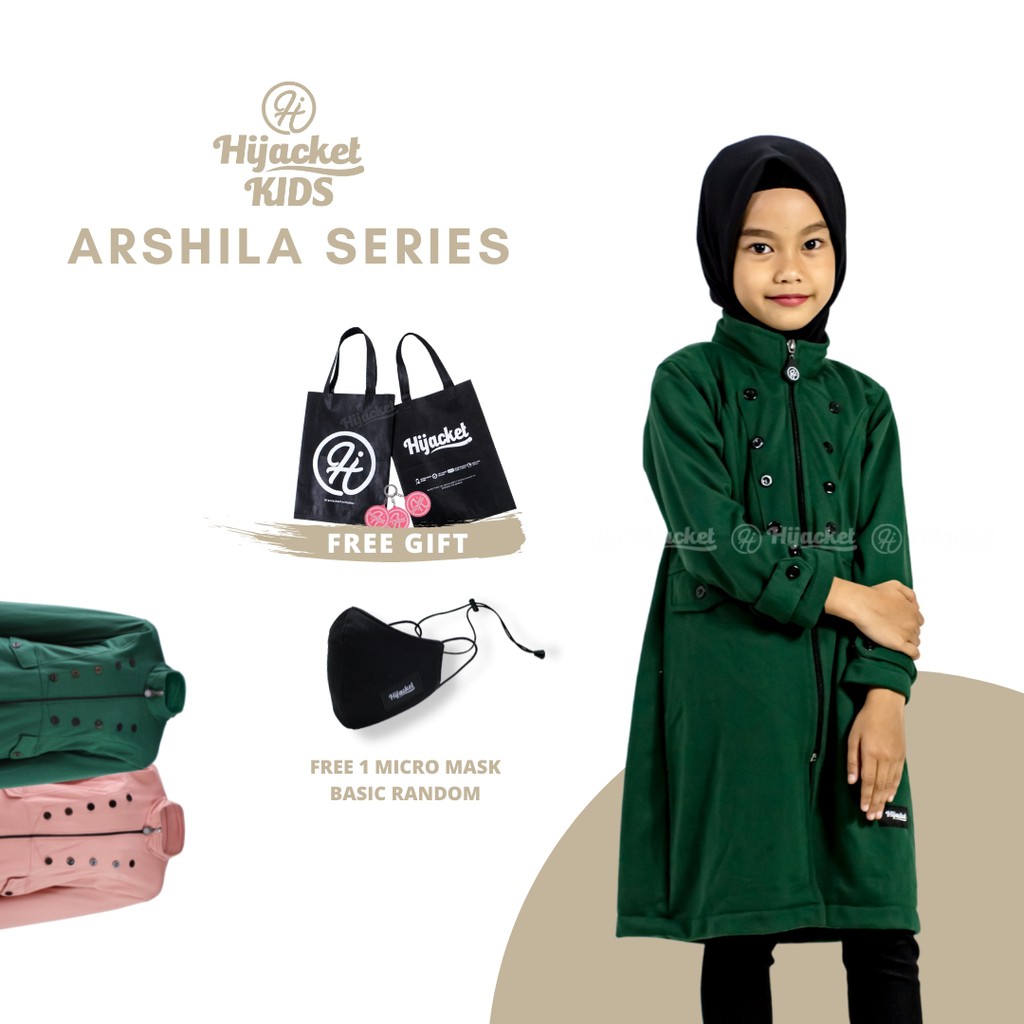 Hijacket Kids Arshila Muslimah / Jaket Hijaber Anak Muslimah