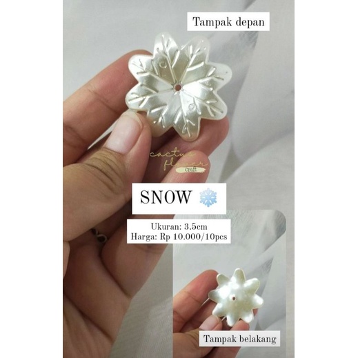 Manik Manik Kelopak Bunga SNOW JUMBO