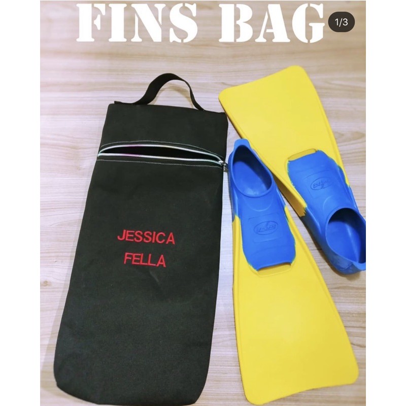 Fawn’G Handmade - Tas Fins Renang | Fins bag Kanvas | Tas renang anak