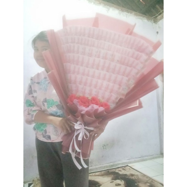 buket uang jumbo isi 100 lembar