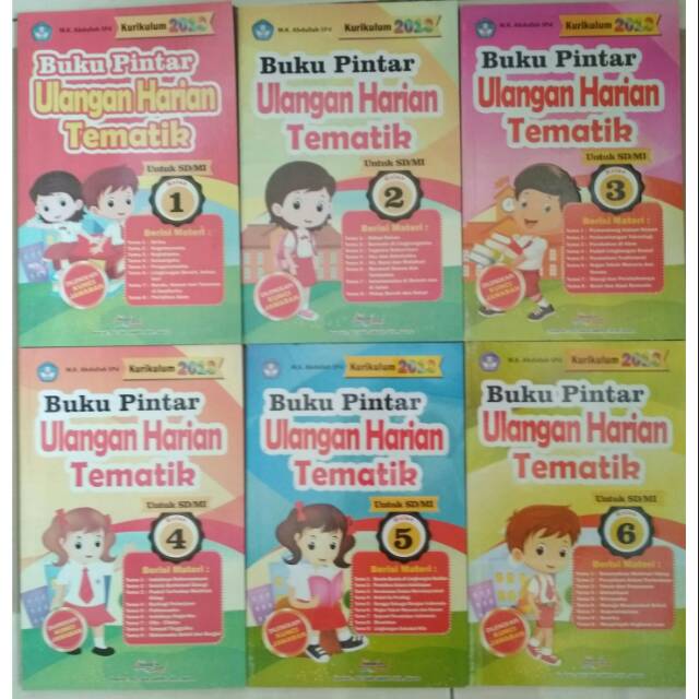 Jual Buku Pintar Ulangan Harian Tematik Untuk Sd Mi Kelas 1 2 3 4 5 6 Kurikulum 2013 By Pustaka