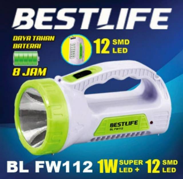 BESTLIFE  FW 112 , Senter  , Senter Led  emergency / lampu  emergency