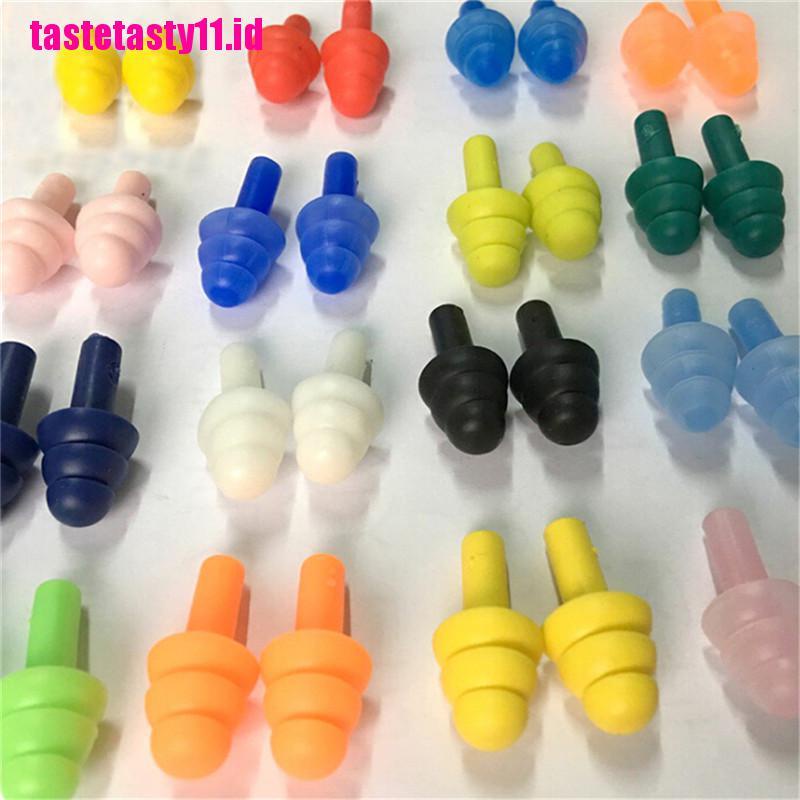 20 Pcs Ear Plugs Bahan Silikon Anti Bising Untuk Mendengkur