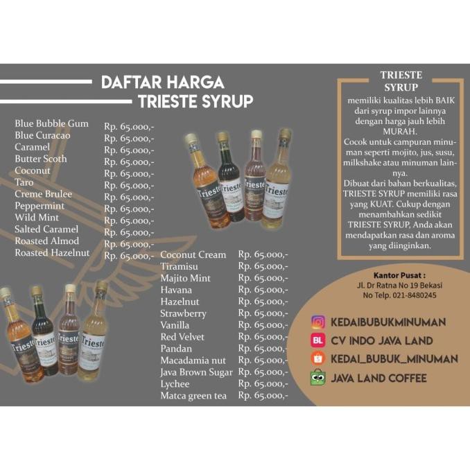 

TRIESTE THE ITALIAN PREMIUM SYRUP