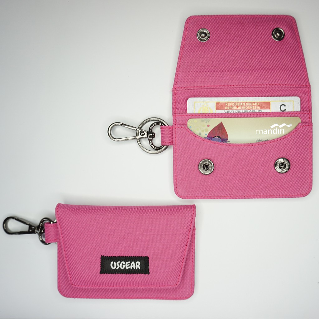 Dompet STNK E-TOLL SIM Mobil Motor / Gantungan Kunci STNK / Pink - UGDA0015