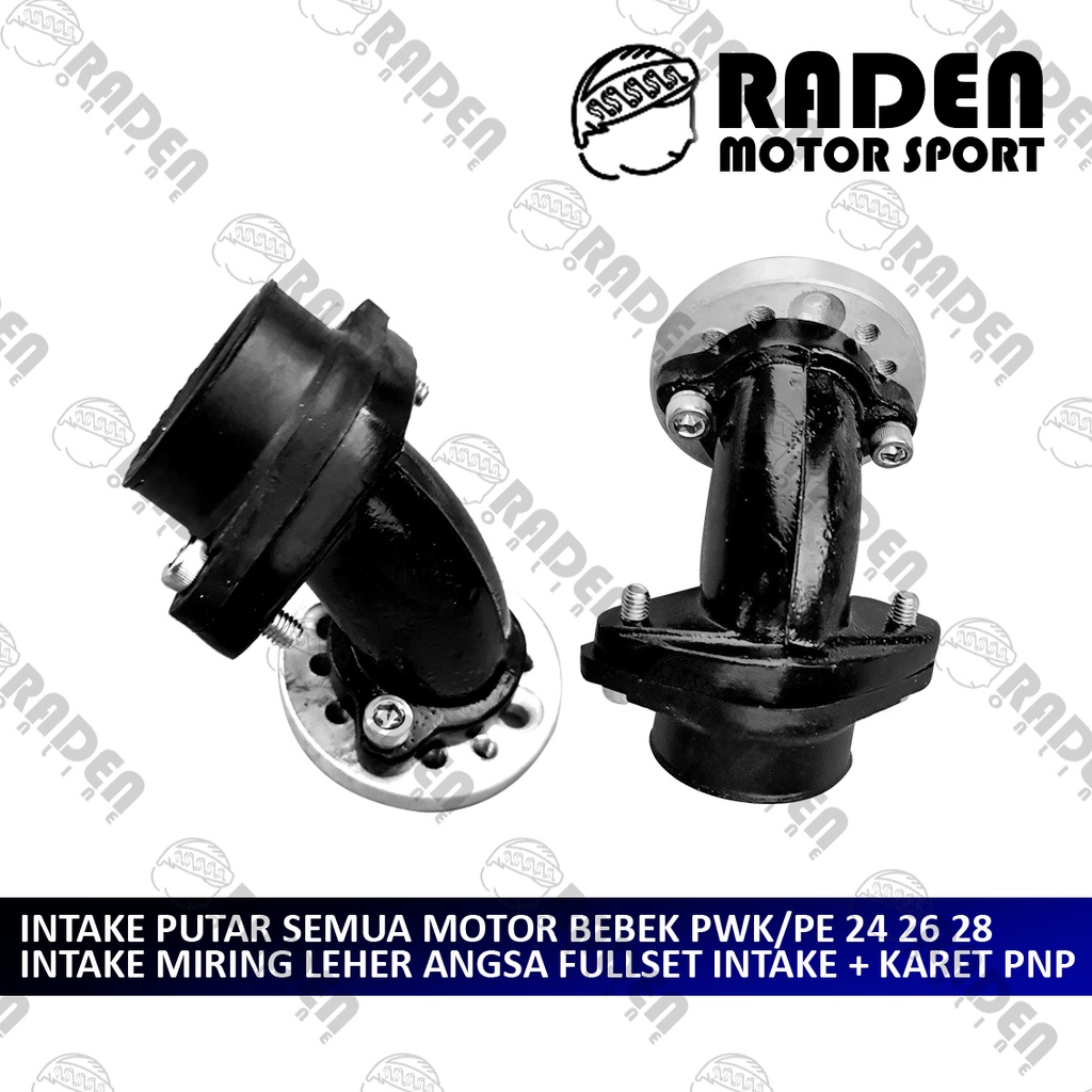 (BISA COD) INTAKE PUTAR MANIFOLD INTEK UNTUK SEMUA MOTOR BEBEK SUPRA GRAND REVO SUPRA X 125 VEGA GRA