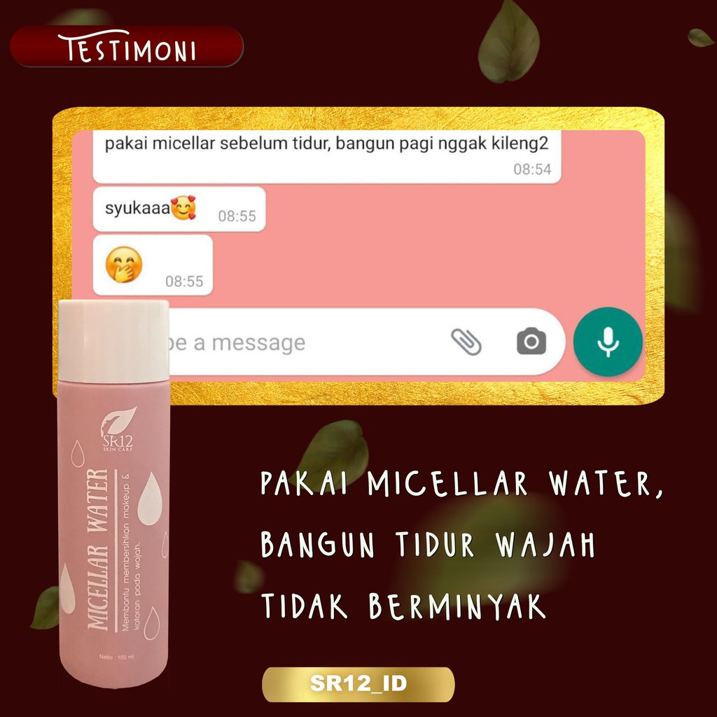 MICELLAR WATER SR12 / PEMBERSIH WAJAH