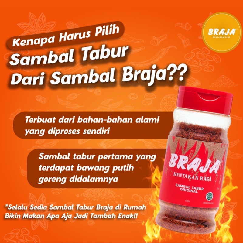 PAKET MENGHENTAK SAMBAL GORENG BAWANG BRAJA.