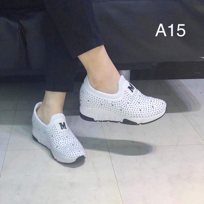 sneaker wedges da15 sepatu wanita import