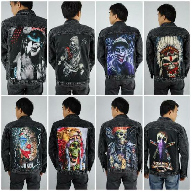 JAKET JEANS PRINTING / JAKET SANDWASH DENIM / JAKET PREMIUM DISTRO