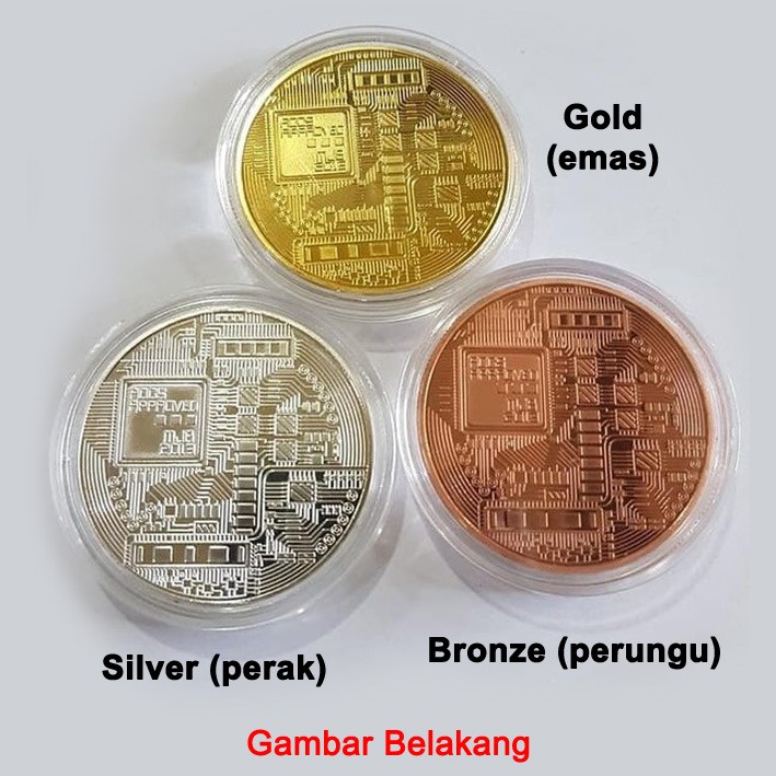 3pcs Bitcoin Fisik - Koin Kripto koleksi souvenir gift