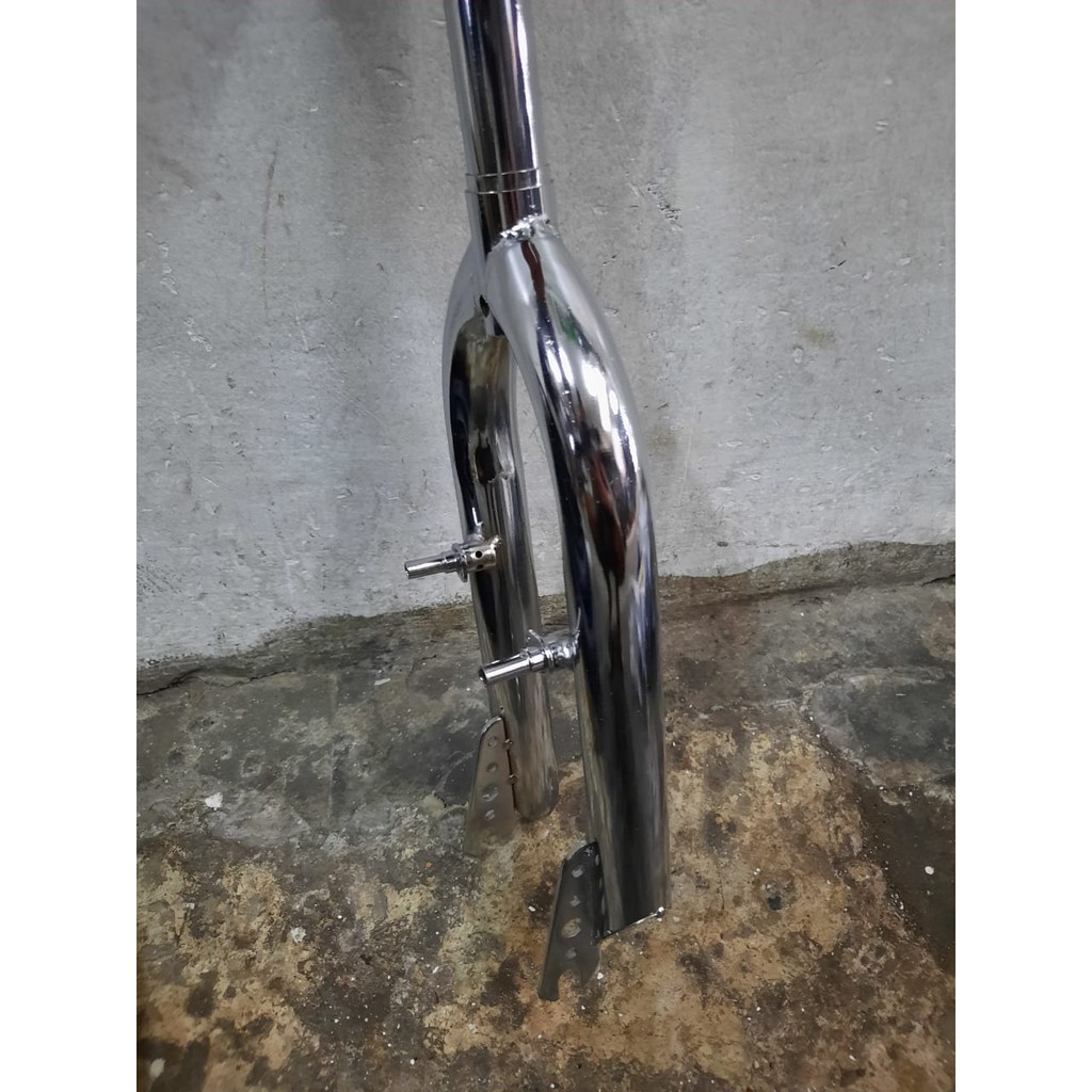 TERMURAH!!! Fork Sepeda Ukuran 20 BMX / EXOTIC / Warna Chrome