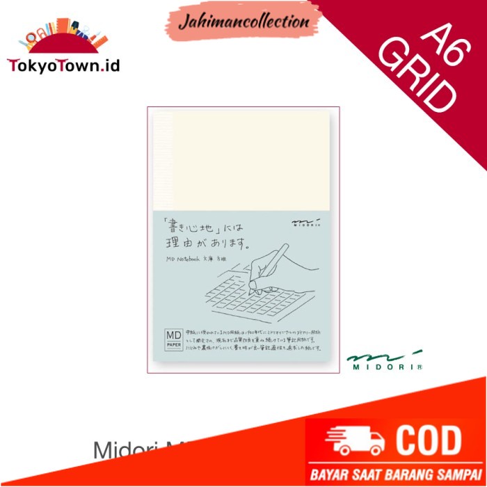 

✨ BISA COD ✨ MD Midori Notebook A6 grid
