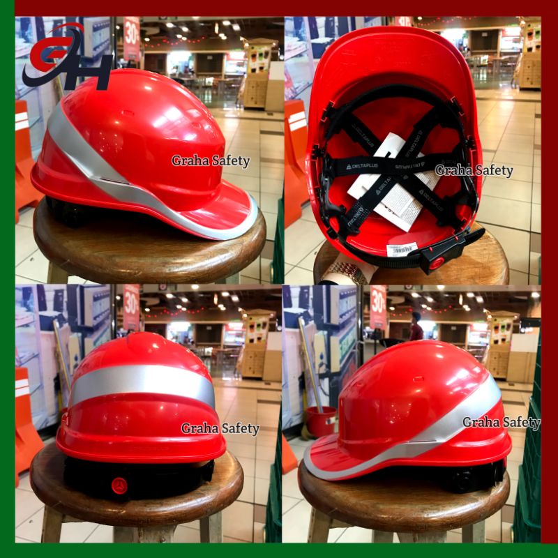 Helm Safety - Helm Delta Plus Warna Merah / Helm Safety Venitex Delta Plus / Helm Safety Murah