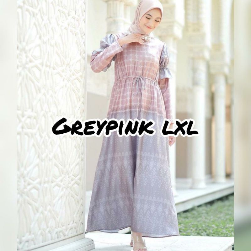TWOTONE DRESS VANILLA HIJAB