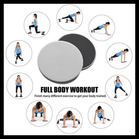 Sepasang Sliding Disc|Gliding Disk|Core Slider|Core Exercise Fitness