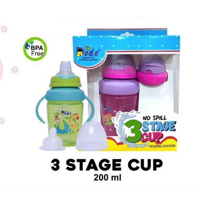 DODO 3 Stage 270ml Training Cup / Gelas minum