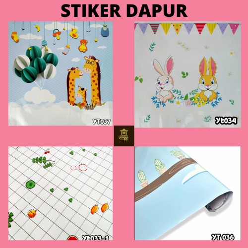 Wallpaper Stiker Dapur Anti Minyak dan Tahan Panas Size 60CMX1M