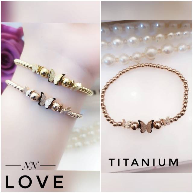 Titaniuk gelang dan cincin 0612g