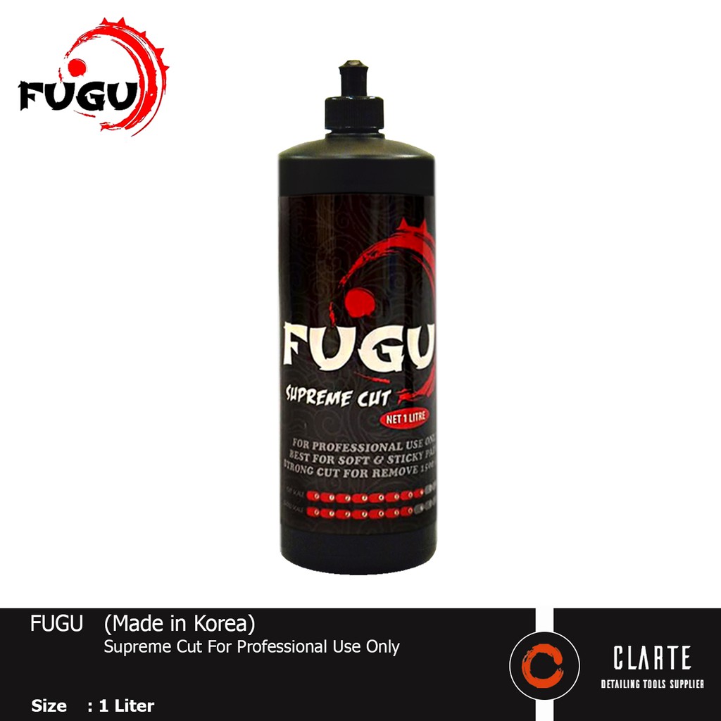 FUGU Supreme Cut Compound 1 Liter - For Soft and Sticky Paint - Made in Korea