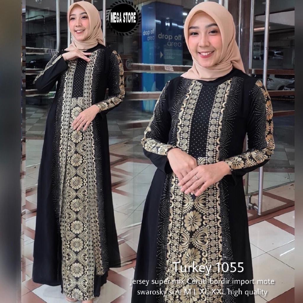 TURKEY PREMIUM/ ABAYA TURKEY  HITAM/ABAYA PESTA