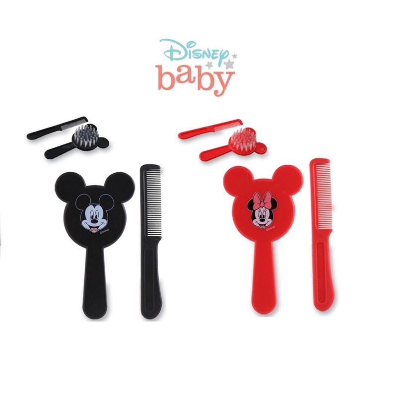 Lusty Bunny Comb and Brush Set Disney - Sisir Rambut Bayi Micky Minnie Series