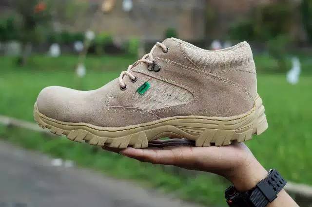 DIPAKAI TENTARA POLISI TNI POLRI POLDA PDH KUAT / Sepatu Boots Pria Crocodille Morisey Safety Trendy