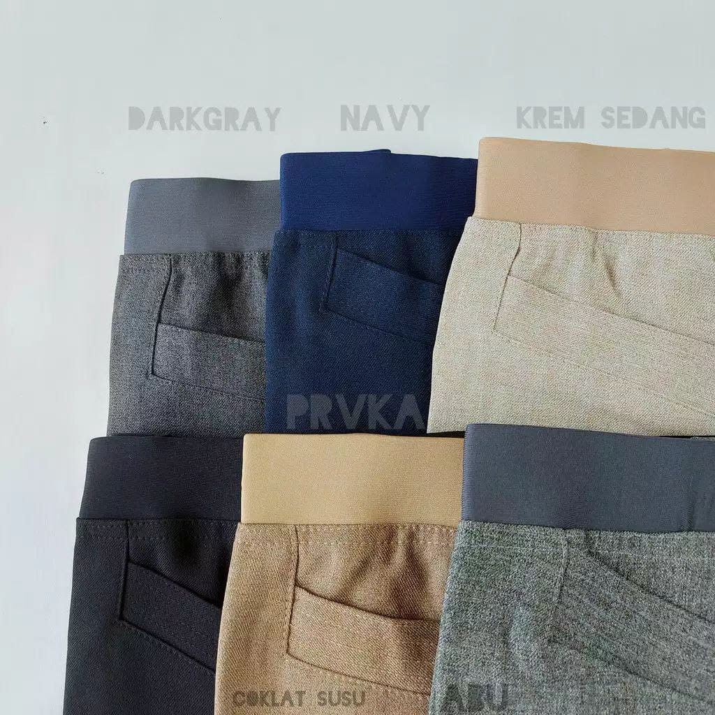 celana kerja wanita highwaist office pants jumbo