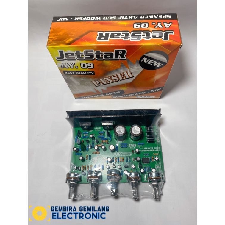 Kit Speaker Aktif mono + Subwoofer + Mic JetStar