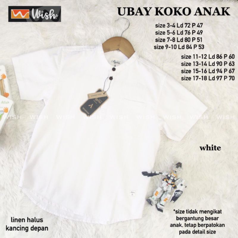 Ubay Koko Kids by Wish/Koko Anak Best Seller