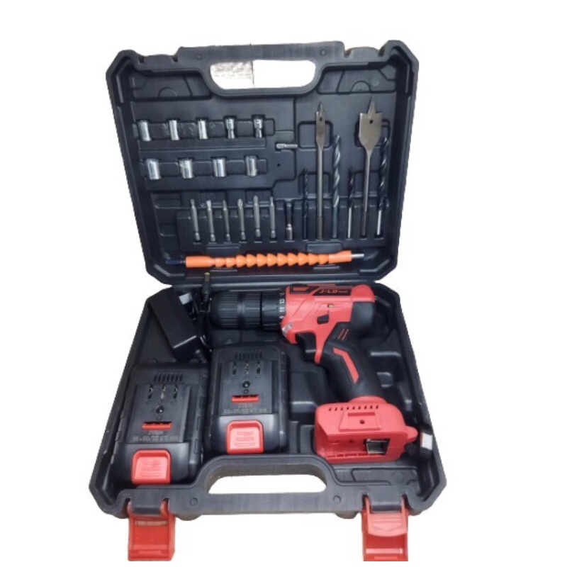 Mesin bor beton 13mm Cordless impact drill JLD 48V bor batrei Tembok kayu besi