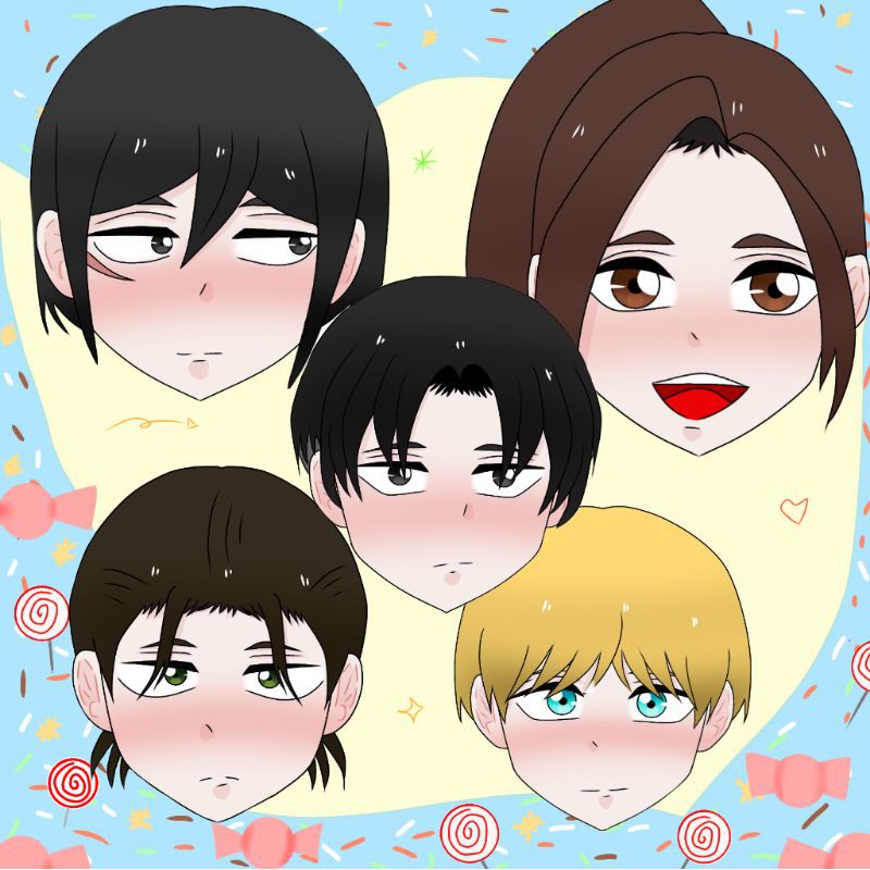 gantungan kunci anime attack on titan/ ganci anime aot/keychain aot/AOT