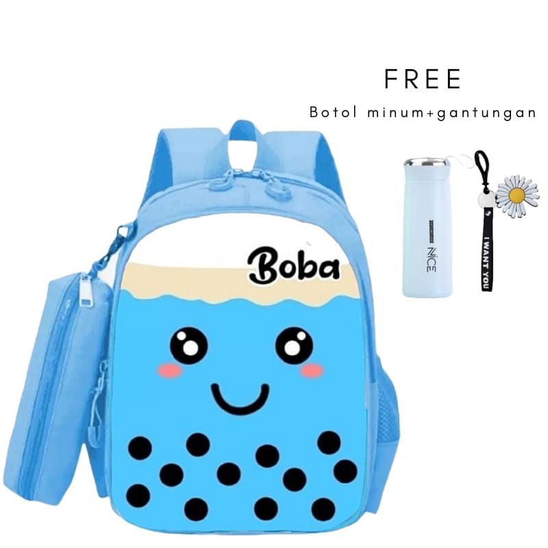NEW Backpak Boba Tas Anak Fashion Mewah/Tas Kado Untuk anak laki laki dan perempuan/Tas Terlaris