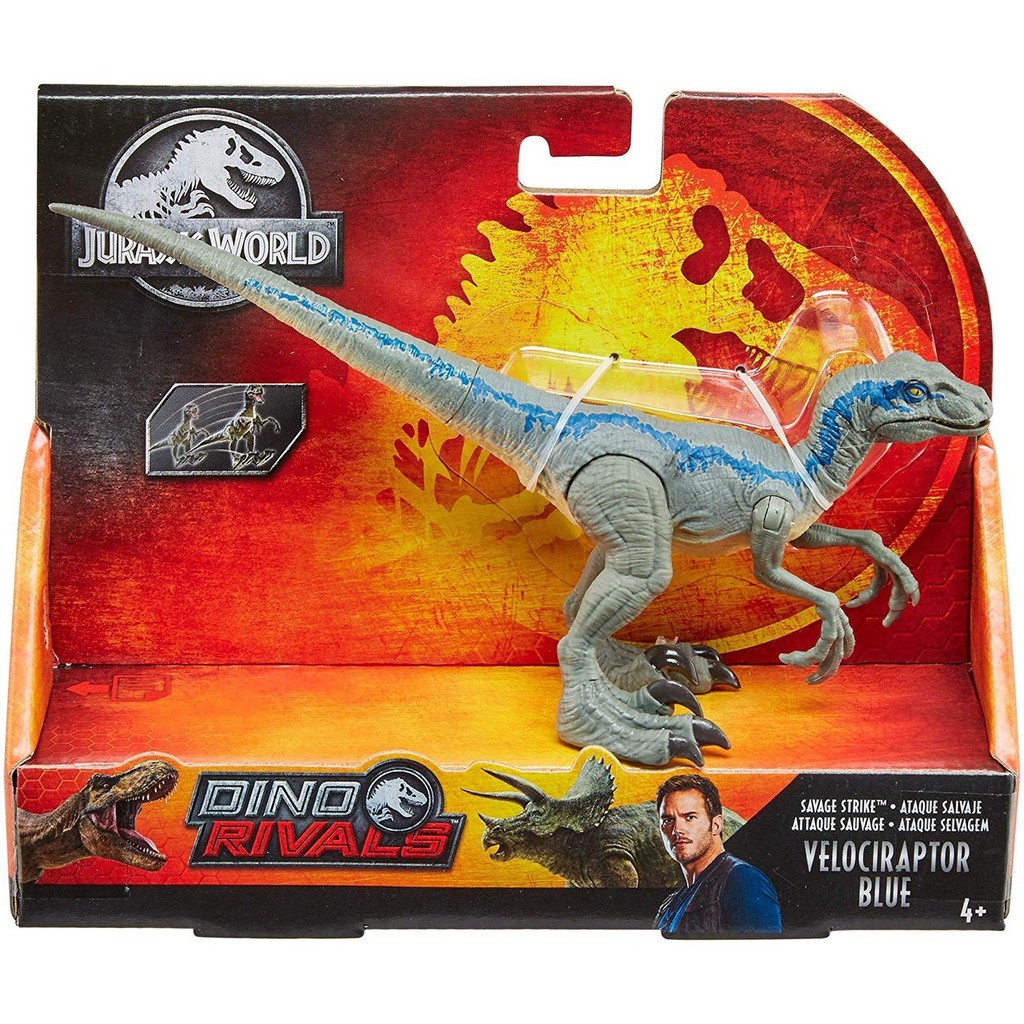 Jurassic World Fallen Kingdom Dino Rivals Velociraptor Blue Strike Shopee Indonesia