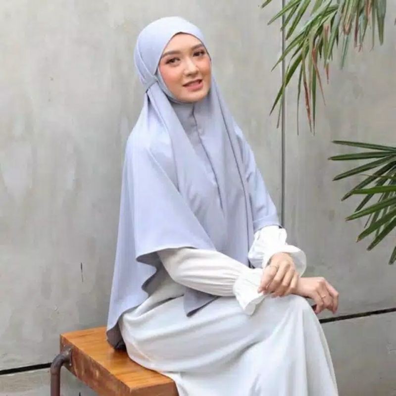Bergo Maryam Wolfis Premium Size L Syari sesuai Foto