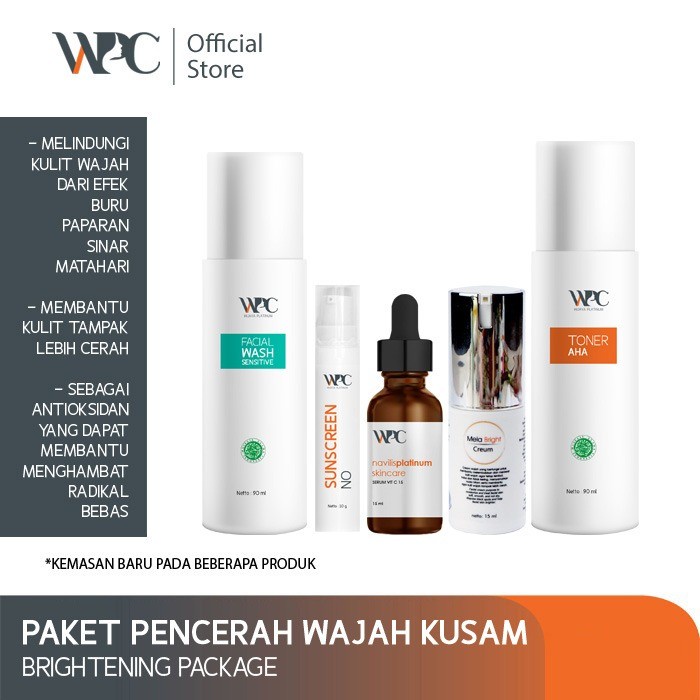 Wijaya Platinum Brightening Series - Paket Perawatan Kulit Kusam _safa