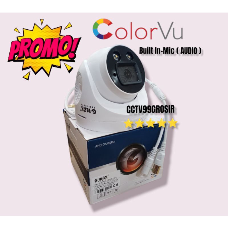 Kamera Cctv Indoor Glenz Full Color 2Mp Built In - Mic ( AUDIO )