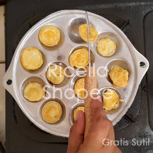 Cetakan Telur Puyuh Takoyaki Kue Lumpur Mini 12 Lubang Baklor Shopee Indonesia