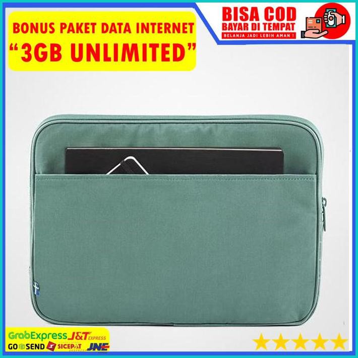 BONUS Tas Laptop Fjallraven Kanken Laptop Case 13'' Color Frost Green