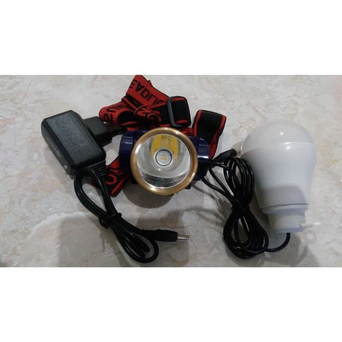 COD Senter Kepala LED Sunpro 7 Watt SL 8838 Cahaya Putih Dan Kuning