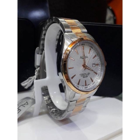 JAM TANGAN ALBA AG8394X1 SILVER KOMBINASI ORIGINAL