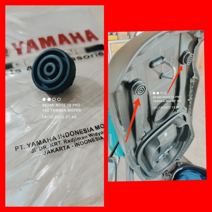 KARET BANTALAN JOK YAMAHA FAZZIO MODEL ULIR